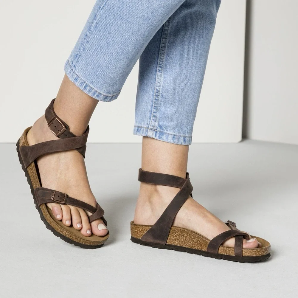 Papillio Brown and Orange Sandals for Casual Comfort - Picture 1 of 11